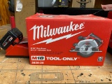 New Milwaukee circular Saw with 5.0 Battery & Charger