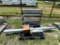 Metal Shelving,weedeater,roller stand