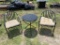 2 Patio Chairs with Table