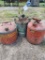 2 Gas Cans & 1 Sand blasting pot