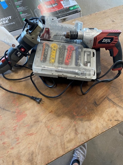 Husky Socket Set,skill drill, porter cable grinder