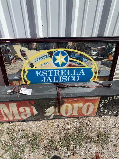 Estrella Jalisco Sign & marlboro clock