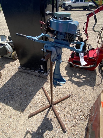 7HP Boat Motor With stand, runs