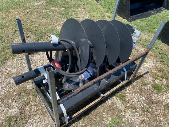JCT Quick Attach Hydraulic Auger with 2 Bits