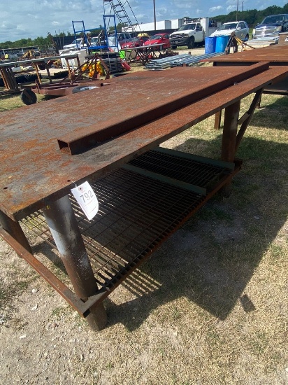 4x8 Shop Table with 6ft. Of 1" Plate, 2" Poly Pipe