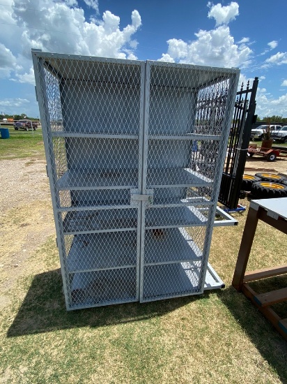 Large Metal Cabinet with doors
