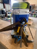 Organizer, husky 50' Air hose & tools