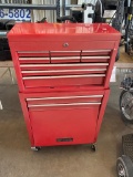 Red tool Box with content has key