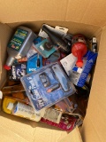 box of Misc Auto Parts & fluids