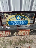 Estrella Jalisco Sign & marlboro clock
