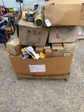 Crate full of Cat & Napa Oil Air Filters