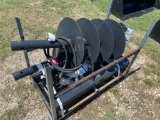 JCT Quick Attach Hydraulic Auger with 2 Bits