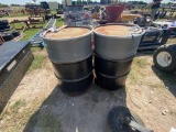 2 Metal Barrel with lids