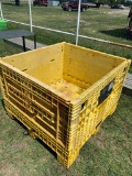 Yellow Plastic Collapasable container tote