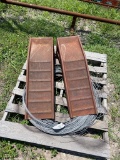 2 Metal Ramps & fence wire