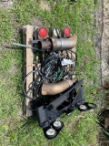 Pallet of Semi lights,hoses,& exhaust pipes