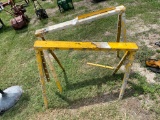 Shop Fan & 2 Saw Horses