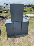 4 Metal Cabinets