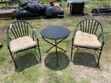 2 Patio Chairs with Table