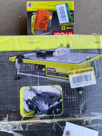 Ryobi 7" Wet Tile Saw & Corner Sander