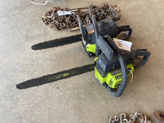 2 Poulan Chainsaws