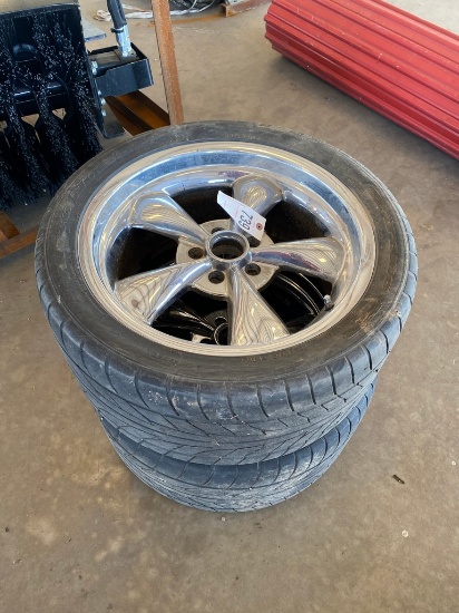 2-18" Chrome Wheels & tires fit Dodge/Ford