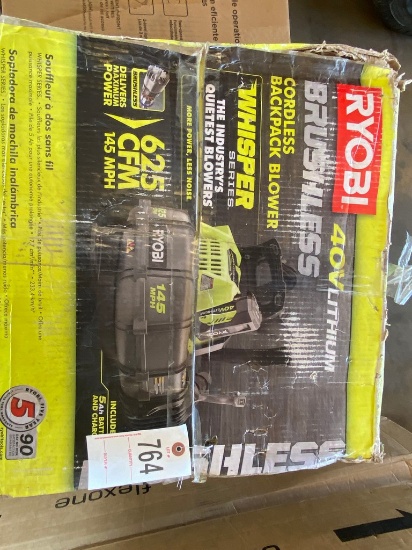 Ryobi 40V Backpack Blower Battery & Charger