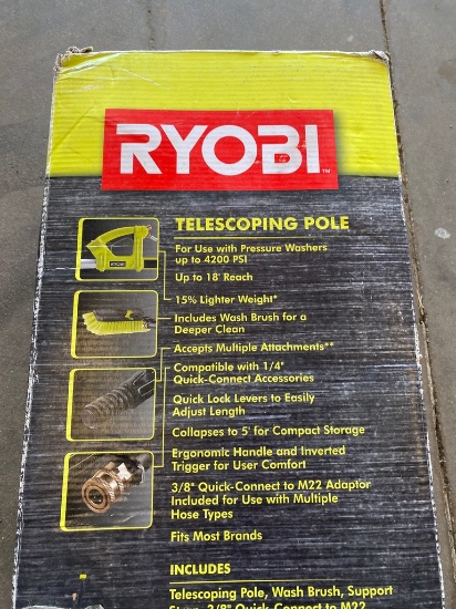 Ryobi 18V Transfer Pump,telescope pole