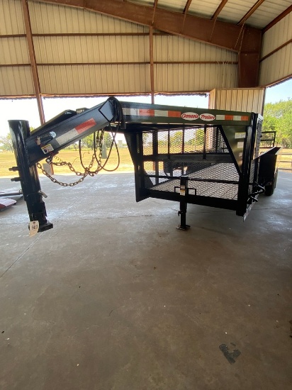 2023 Genesis 20' GN Landscape Trailer with Gate tandem 3500lb Axles has title