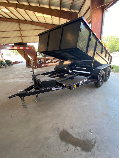 2023 J&C 6x12x2 Dump Trailer Tandem 3500lb Azles with brakes