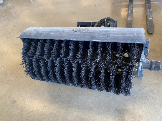 Wolverine Mini skid Quick Attach Angle Broom