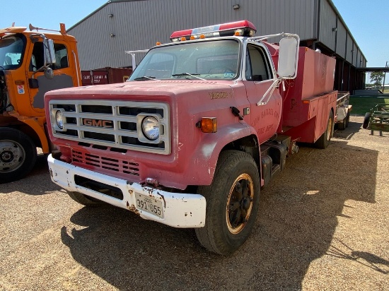 1980 GMC Diesel 700 Fire Truck Runs& Drives no Title original miles