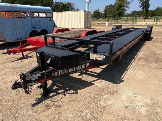 2022 Texas Pride 2 Car hauler Vin#7HCBA382NB032543