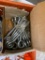 Lot of tie downs in orange crate