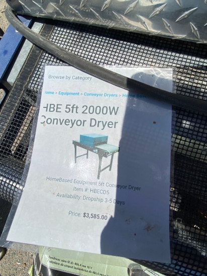 5ft. Conveyor Dryer