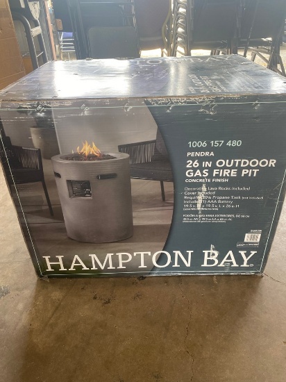 Hampton Bay 26" outdoor Gas Fire pit