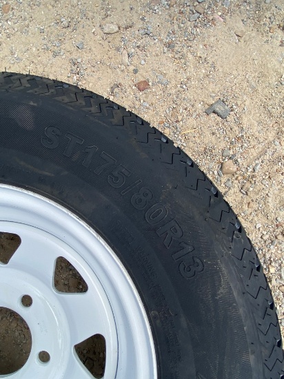 New 13" Trailer tire & wheel new