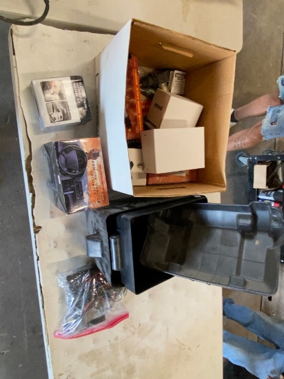 Lot of car alarms & accs,2 new battery boxes