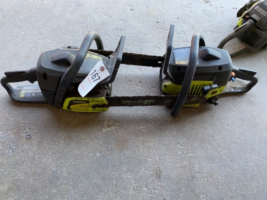 2 Poulan Chainsaws