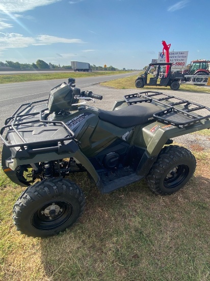 Polaris 450 HD sportsman EFI 213 hrs. has title like new