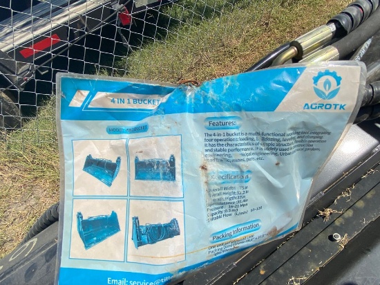 AGT 75" 4 In 1 Quick Attach Bucket