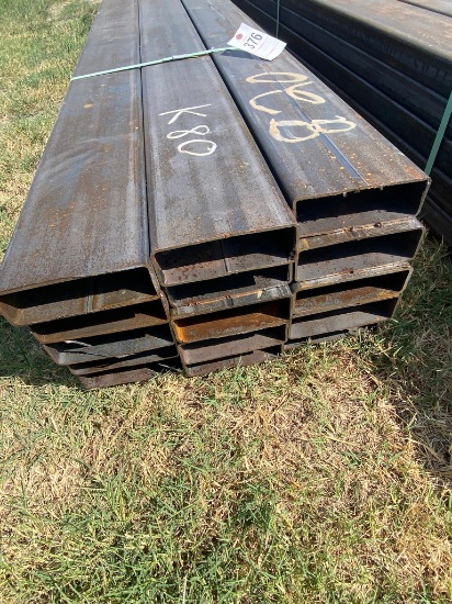 2x6 Rec Tubing 11 GA. 15 pcs @ 20' 300 ft.