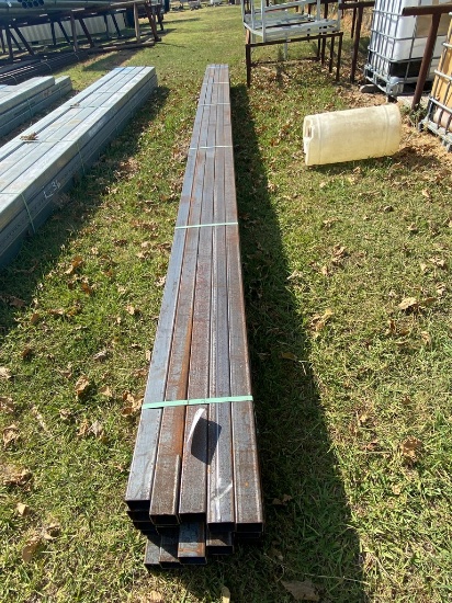 2 1/2" Square tubing 14 Ga. 25 pcs @ 20' 500 ft.