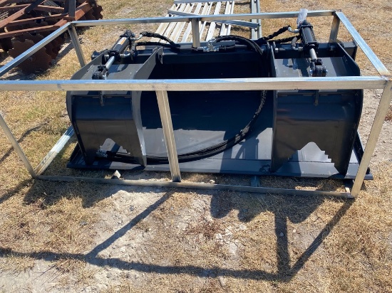 New 72in. Quick Attach Grapple Bucket