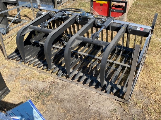 New JCT 72" Skid steer rock grapple bucket