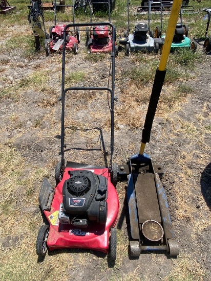 Push Mower & Floor Jack
