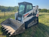 2014 Bobcat T650 skid Steer Loader Limited Edition,enclosed cab with AC and heat joystick controls 3