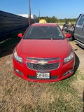 2013 Chevy Cruze LT 4 door 82K miles runs & drives, 1 owner Insurance company filed complete loss du