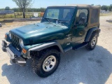 2001 Jeep Wranger 4x4 4.0L shows 183K Runs & drives 5 speed clean title