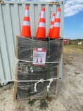 250 Unused PVC Safety Traffic Cones